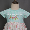 New style wholesale twill floral baby girls dresses